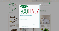 Desktop Screenshot of ecoitalystore.com