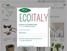 Tablet Screenshot of ecoitalystore.com